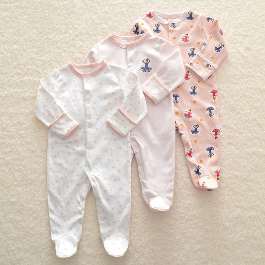 Long Sleeve Baby Jumpsuit With Print