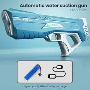 Electric Automatic Water Gun - Space-themed, Water Absorption, for Outdoor Water Fights, Beach, Swimming Pool, Bath Time Toy