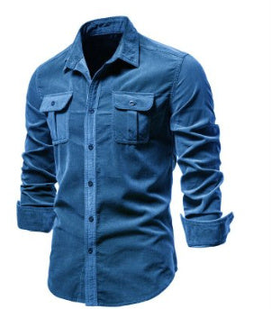 Camisa monocromática vintage para hombre