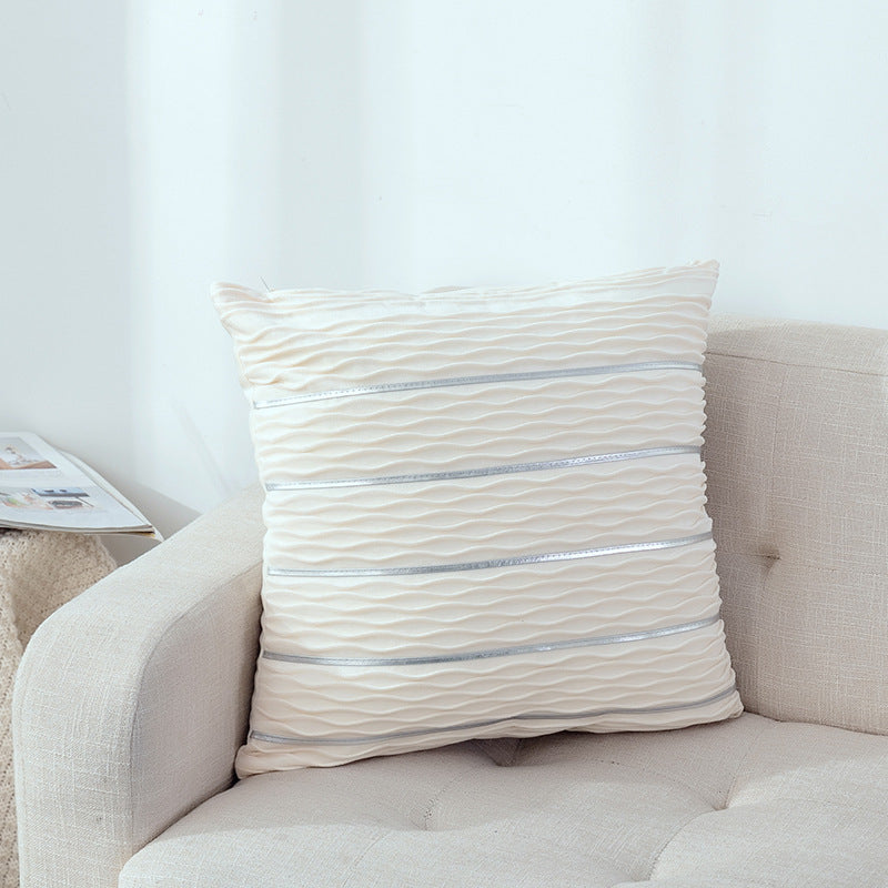 Luxury Striped Velvet Pillow Cover