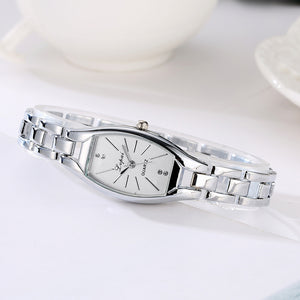 Simple Oval Women's Diamond Qquartz Watch