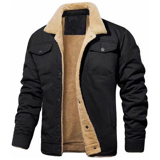 Men Jacket with Fur Lining