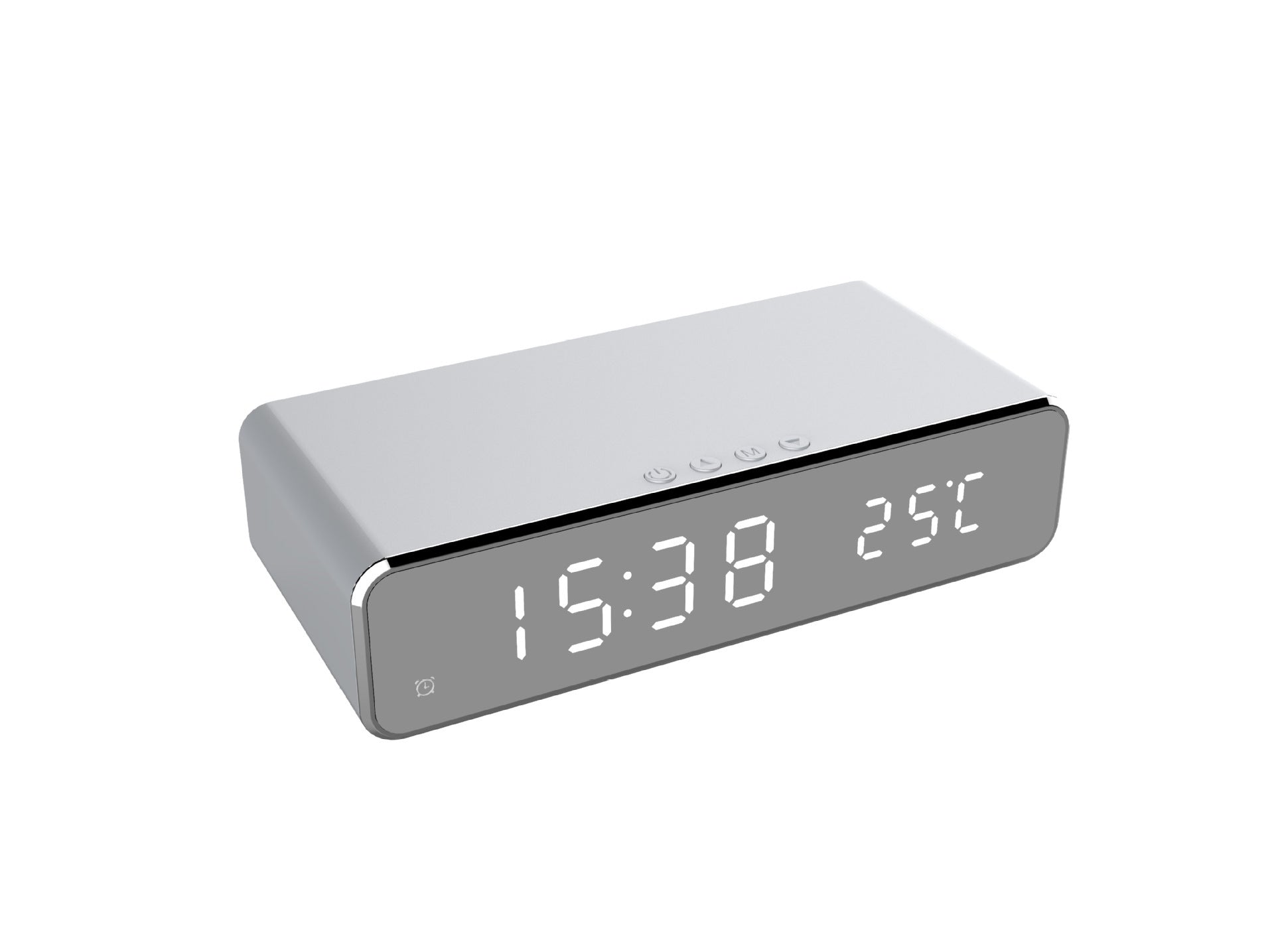 3 in 1 LED Alarm Clock with Alarm Clock and Wireless Charging