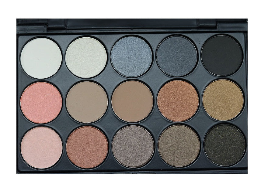 15-Color Smoky Earth Tone Eyeshadow Palette