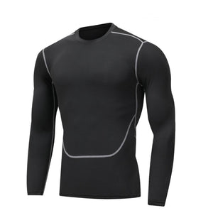 Men's Sporty Long Sleeve Slim Fit T-Shirt