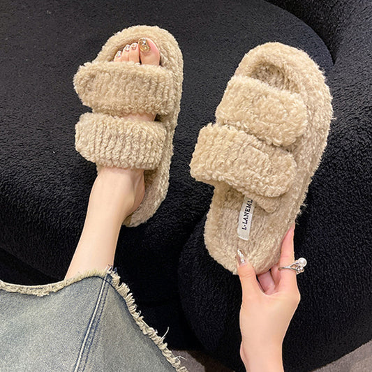 Winter Slippers With Look Design Fashion Indoor Outdoor Garden Home Shoes
