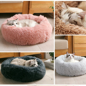 Super Soft Washable Dog Bed - Long Plush Pet Kennel with Velvet Mats for Deep Sleep, Suitable for Dogs and Cats