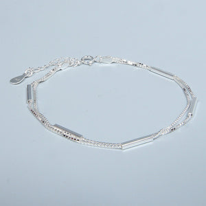 925 Sterling Silver Stick Bracelet