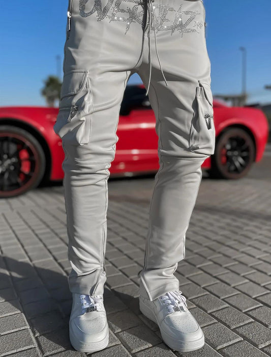 Pantalones Athleisure con múltiples bolsillos para hombre