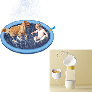 Almohadilla antideslizante para salpicaduras para niños y mascotas - Agua al aire libre de verano