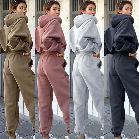 Women's Casual  Tracksuit With Hoodie