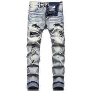 Zerrissene Jeans für Herren mit trendigen Designs