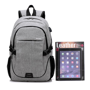 Men's Simple Youth Capacious Backpack