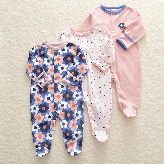 Long Sleeve Baby Jumpsuit With Print