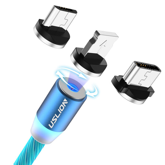 Lighted charging cable