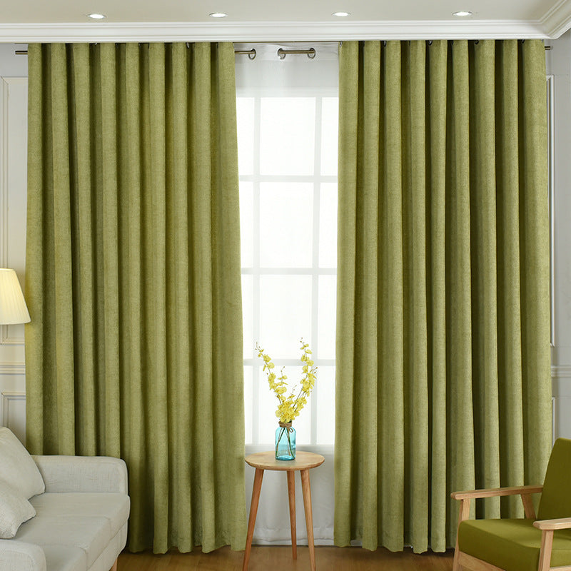 Solid Chenille High Shading Curtains