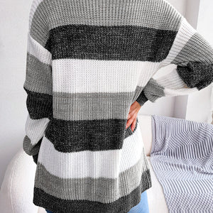 Women's Crocheted Tricolor Cardigan