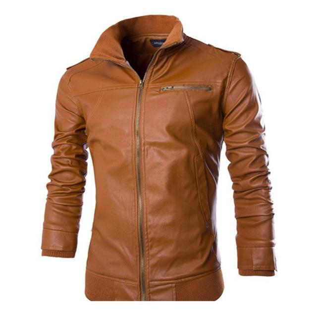 Men´s Classic Leather Biker Jacket