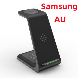 3-in-1 Wireless Charging,Stand,Fast Charging,Stylish Design