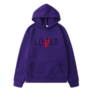 Unisex Oversize Hoodie with Lover's print