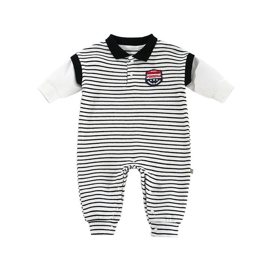 Baby Jumpsuit With Striped Print