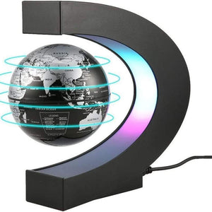 Magnetic Levitating Globe with LED Light - 3.5 Inch Floating Globe Decor, Perfect Gift for Kids and Adults for Learning, Office, or Home