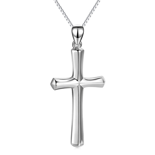 Cross Necklace Sterling Silver Religious