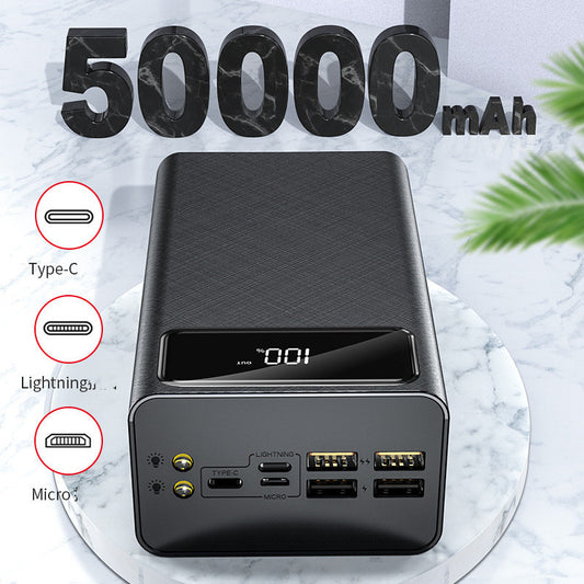 Batería externa de 50000 mAh con pantalla