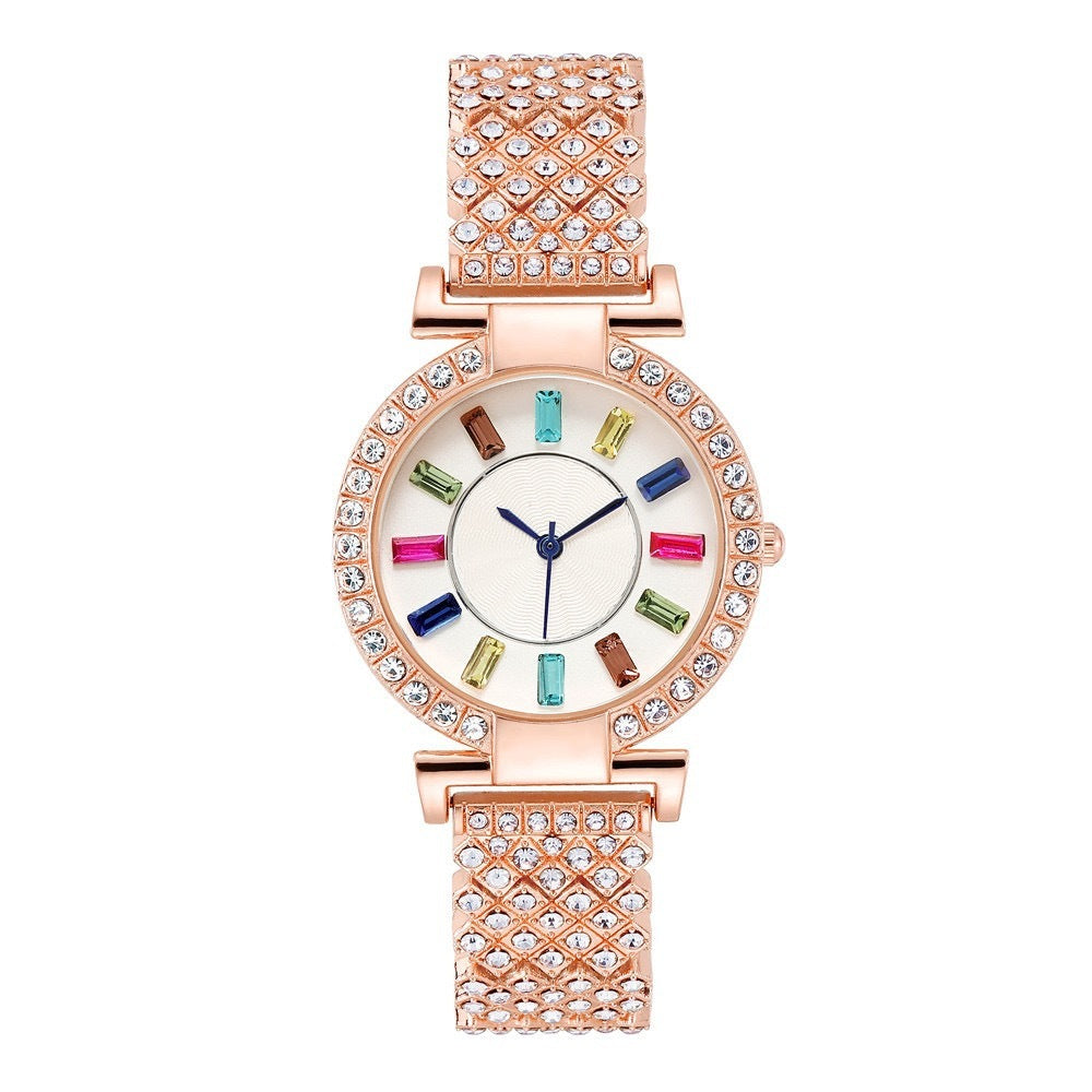 Colorful Crystals Women's Watch