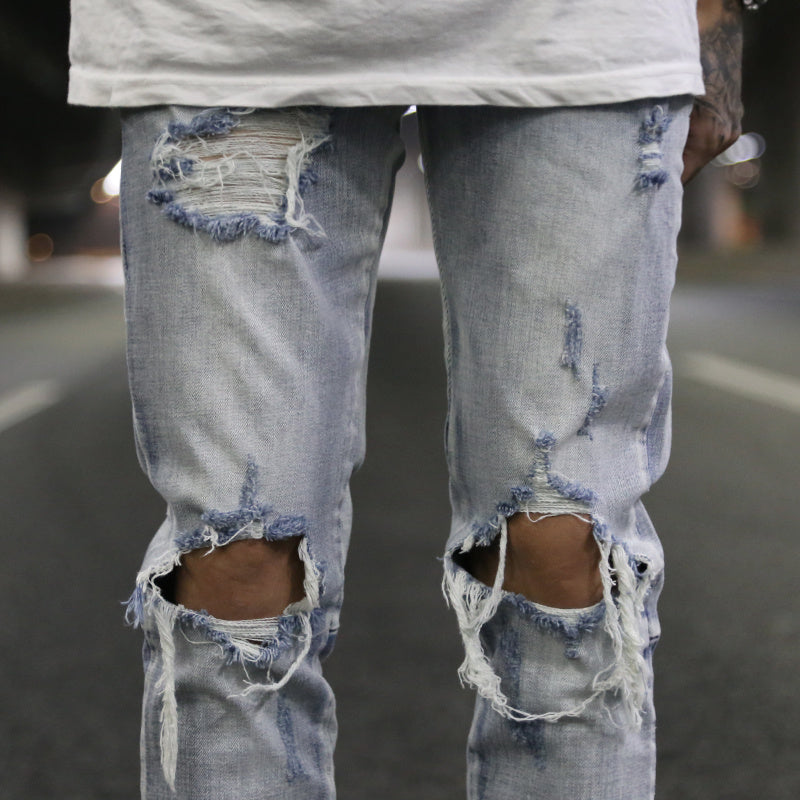 Men's Slim Summer Ripped Jeans