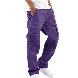 Men's Casual Wide Wide Cargo Pants in Hip Hop Style