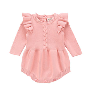 Girl's Bodysuit With Ruffles