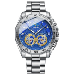 Multifunctional Men's Watch With Dual Movement and Automatic Winding