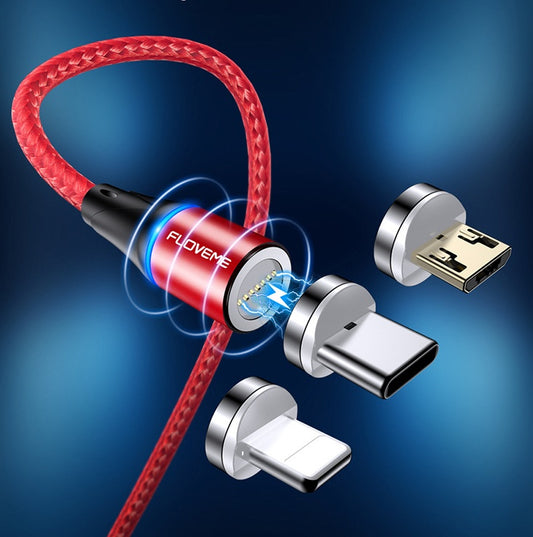 Magnetized 3-in-1 Cable