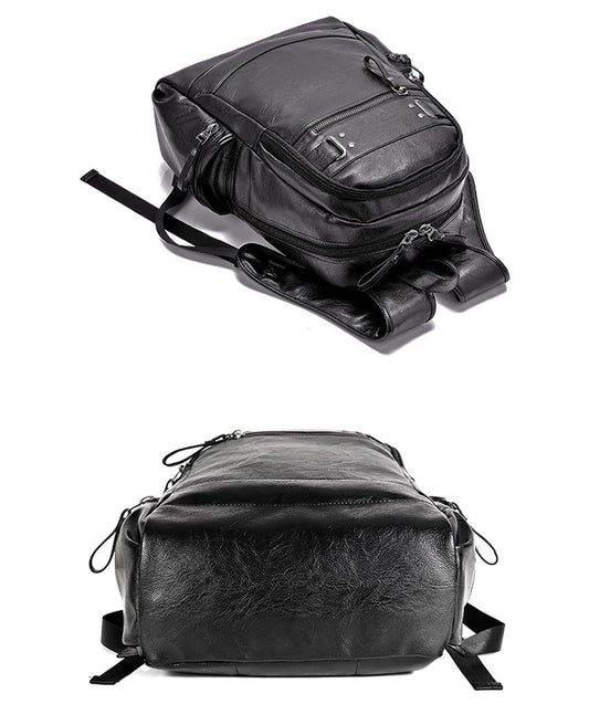 Men's Regular Leather Backpack