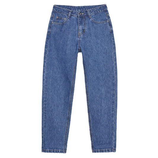 Classic Straight Women's Jeans with Tucks