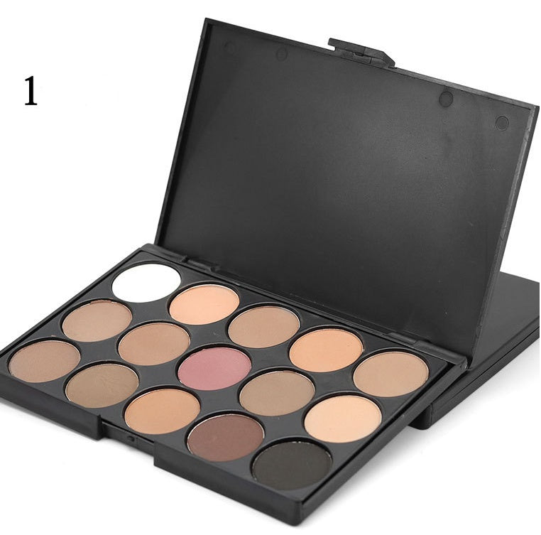 15-Color Smoky Earth Tone Eyeshadow Palette