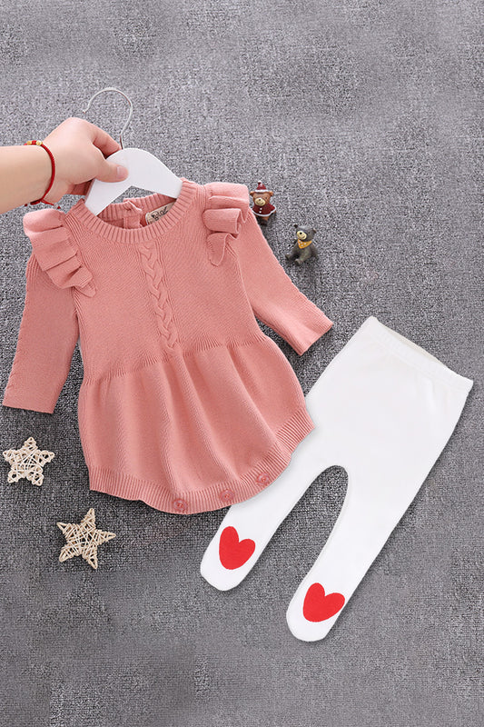 Girl's Bodysuit With Ruffles