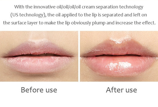 Transparentes, reichhaltiges Lippenöl spendet Feuchtigkeit