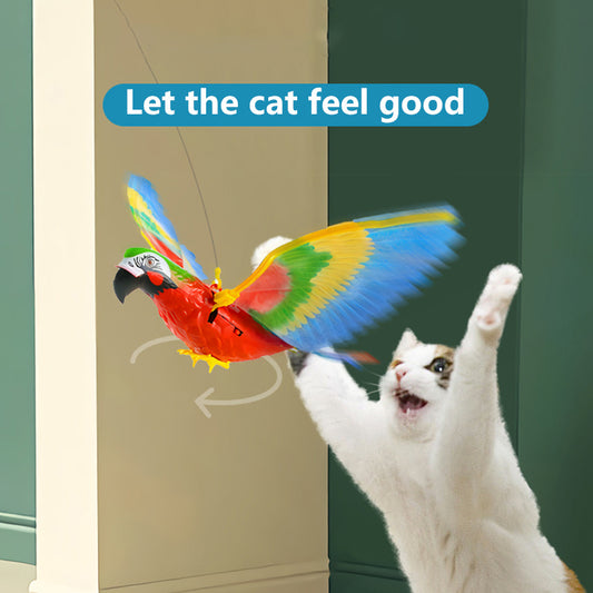 Pájaro de imitación para gatos, juguetes interactivos para mascotas, águila colgante volando, juego de burlas, gatitos, perros, animales de juguete, accesorios para gatos