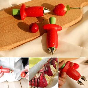 Strawberry Huller Creative Fruit Leaf Remover Kitchen Gadget