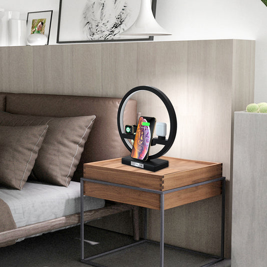 4 in 1: Light, Wireless Charging, Fast Charging, Phone and Accessories Stand