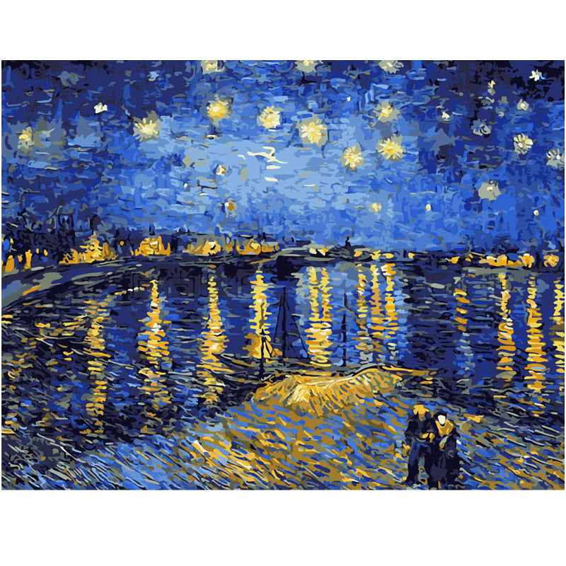 Regalo único: cuadro de la noche estrellada de Van Gogh