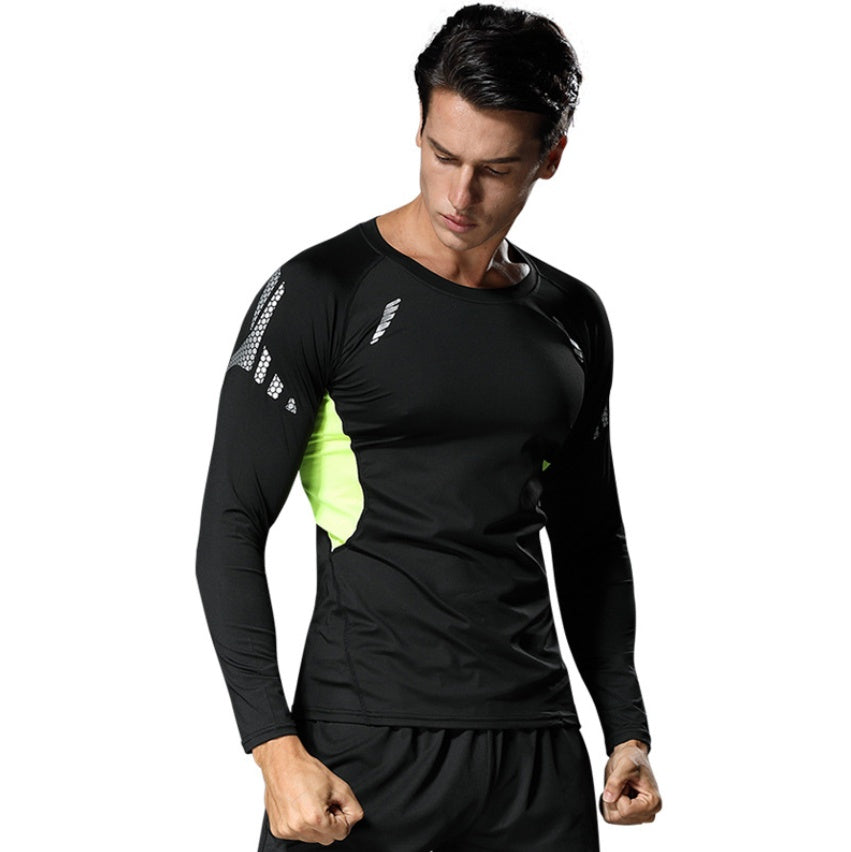 Men's Sporty Long Sleeve Slim Fit T-Shirt