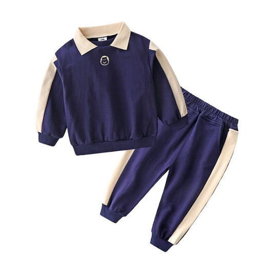 Casual Baby Suit With Collar