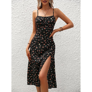 Women's Strappy Print Dress