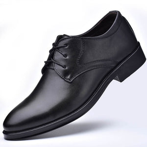 Men's Pointed-Toe Black Dress Shoes