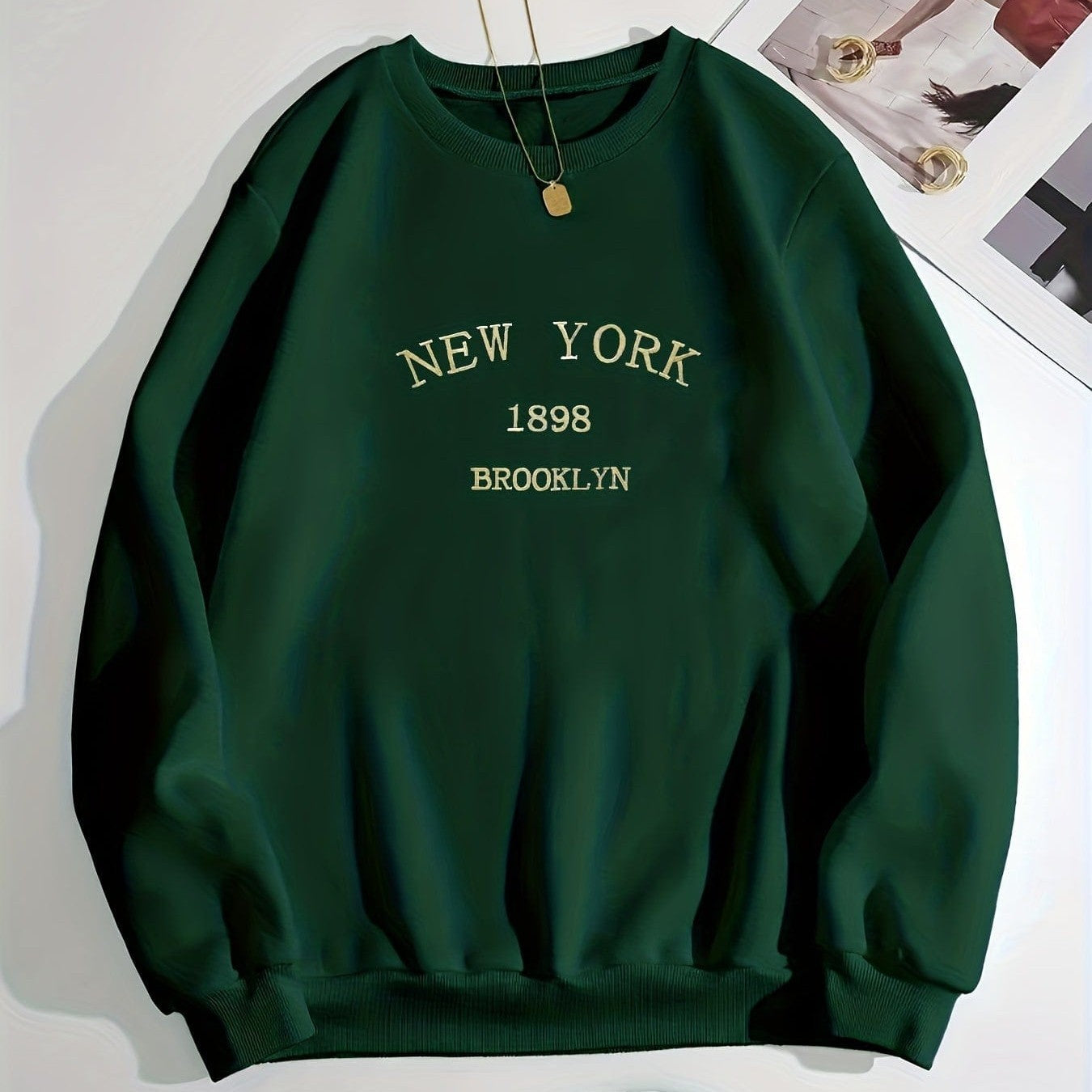 Men's Printed Sweatshirt New York Brooklyn 1899