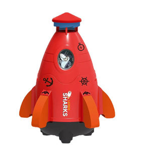 Aspersor de cohete espacial para niños