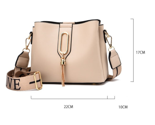 All-Match Pure Color Casual Handbag - Small Shoulder Messenger Bag for Women